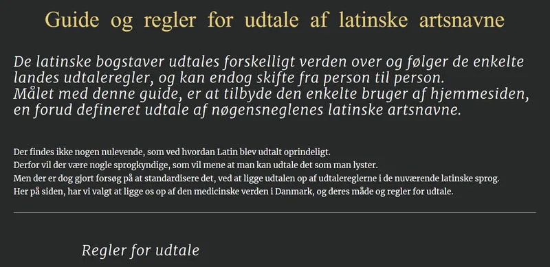 Regler for udtale af latinske ord og bogstaver